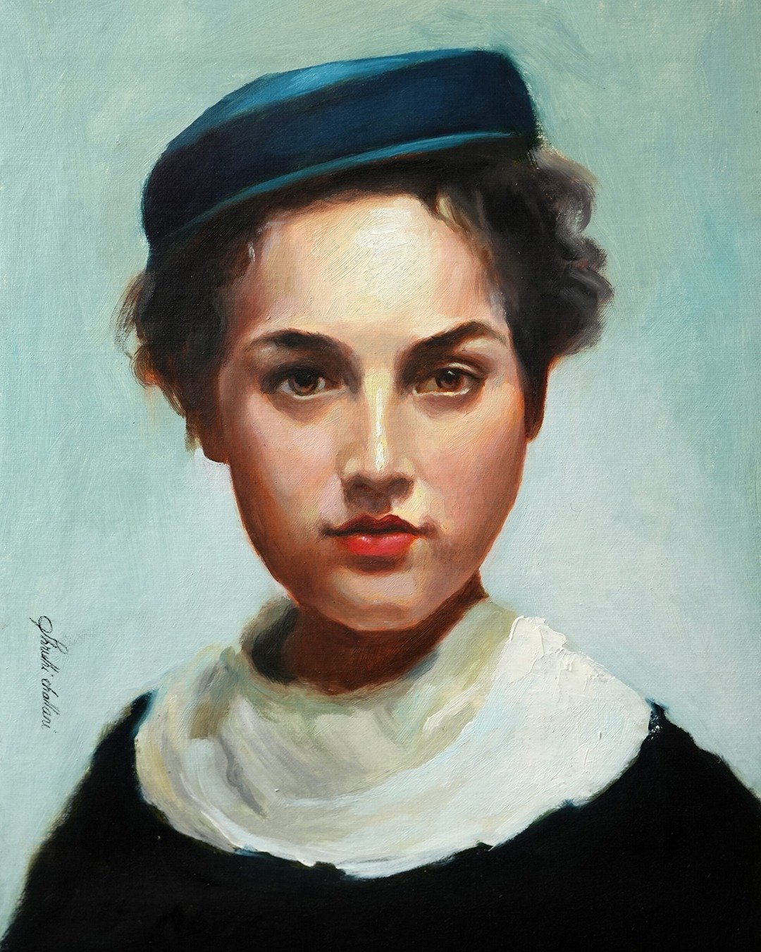 Poised in Silence Painting